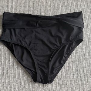 Lands' End Black High Waisted Bottoms